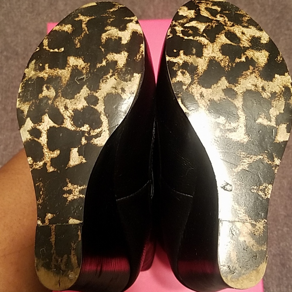 Betsey Johnson Ryderrr Wedge Boots Size 8.5 - Picture 8 of 8